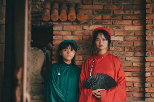 Gratis stockfoto met Aziatische vrouwen, bakstenen, elegantie