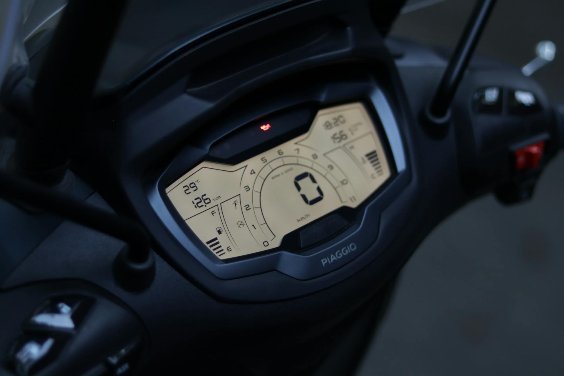 Digital Speedometer of a Modern Motor Scooter