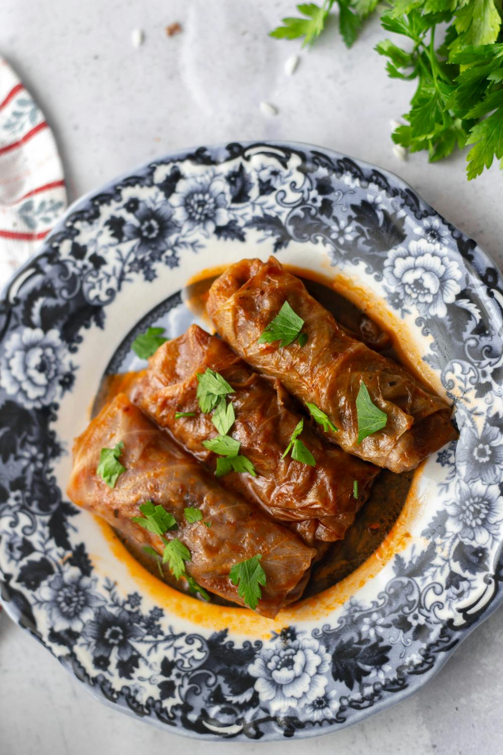 Stuffed Purple Cabbage Rolls