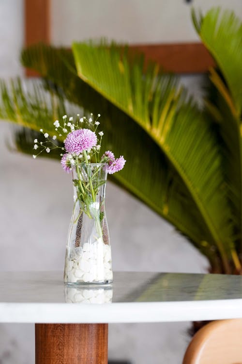 Flower Vase on a Marble Table