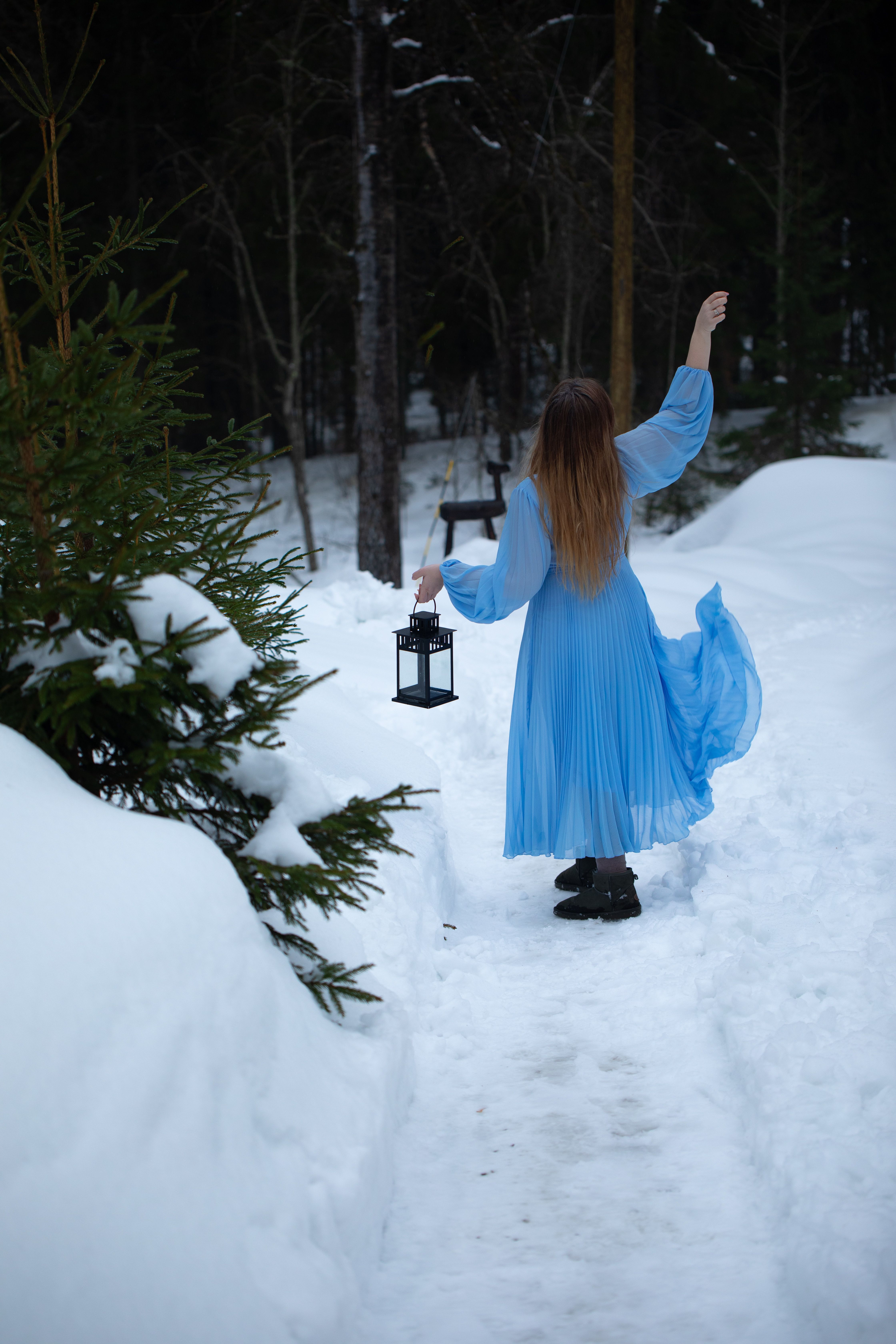princess polly baby blue dress AW Bridal Winter Wedding Guest Dresses main image 0