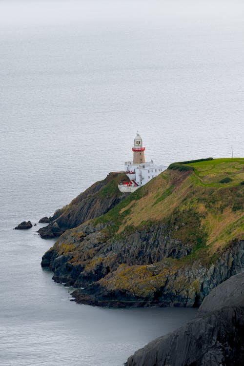 View of the Baily Lighthouse on Howth Head in County Dublin, Ireland