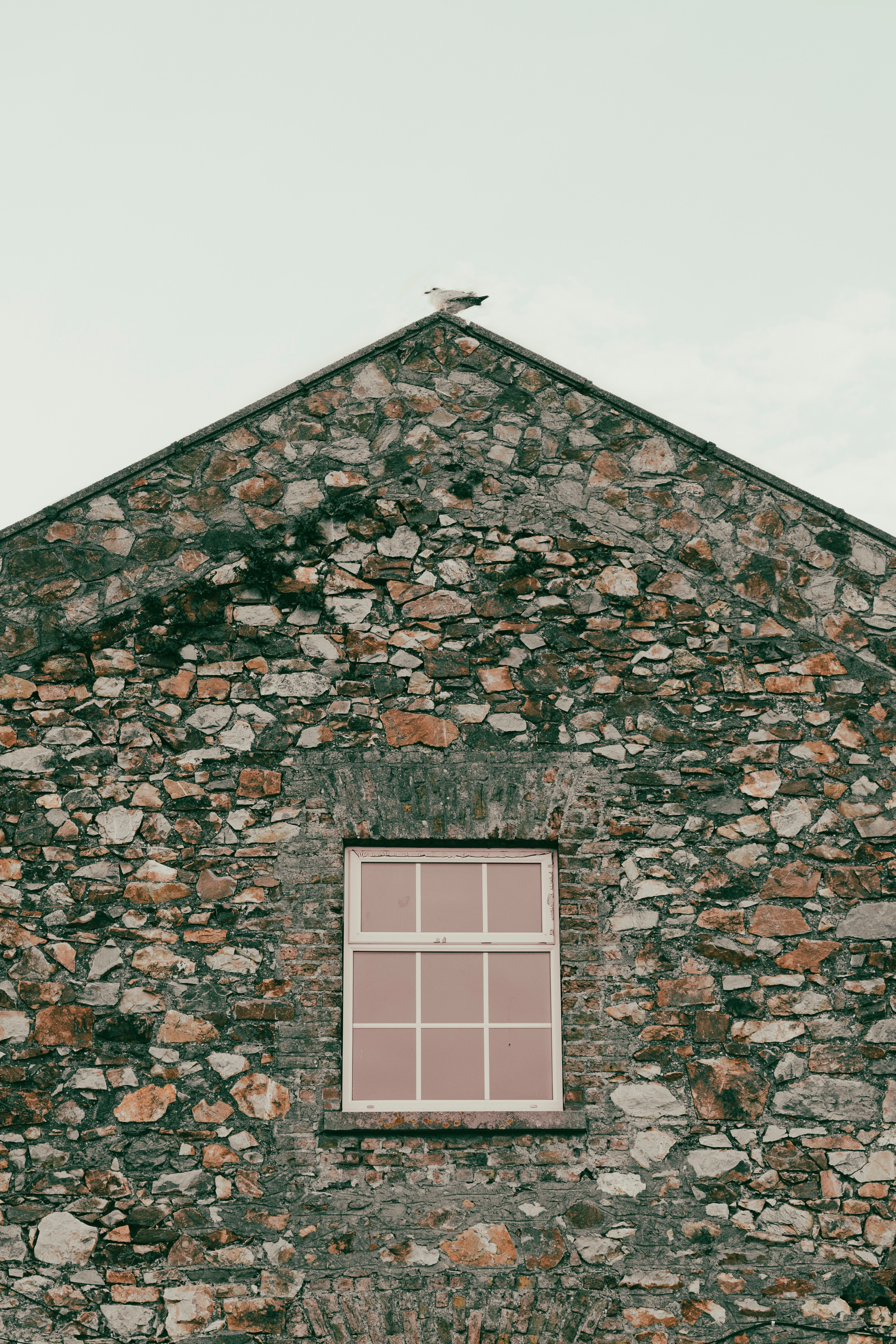 Mur en pierre d'une maison
