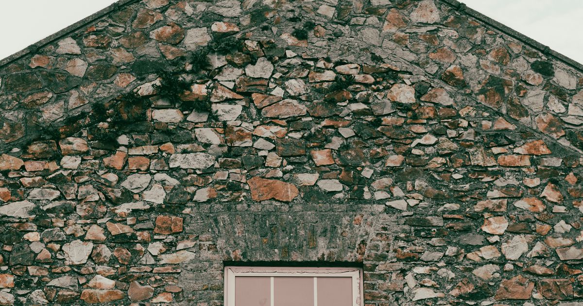 Mur en pierre d'une maison