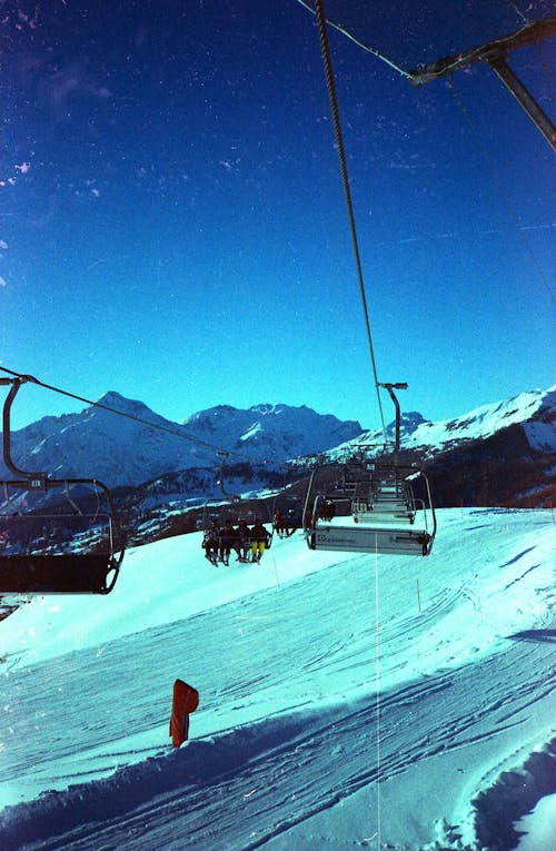 Film Photo of a Ski Lift 