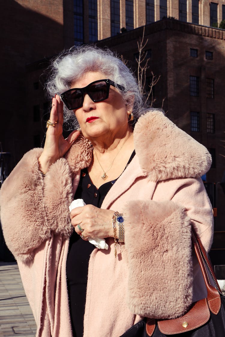 Elderly Woman In Sunglasses