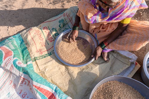 Farmer in Indian Village