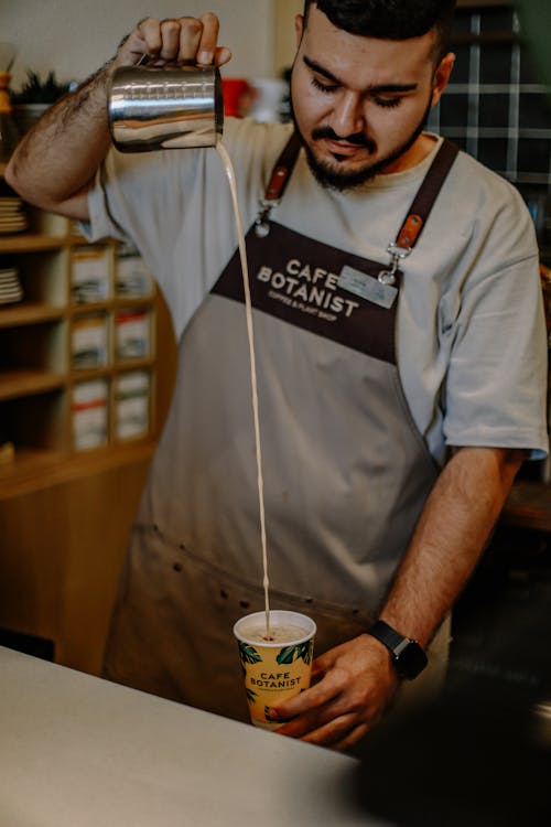 Barista Pouring Coffee 