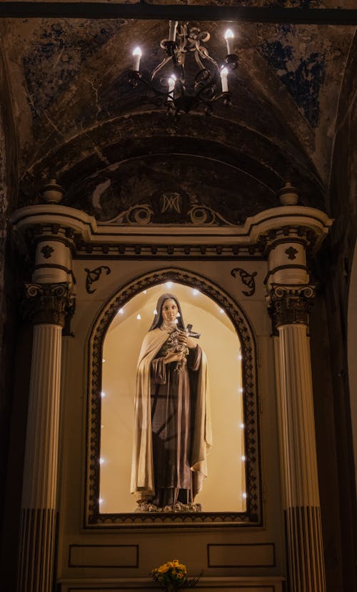 Statue of Virgin Mary in Church