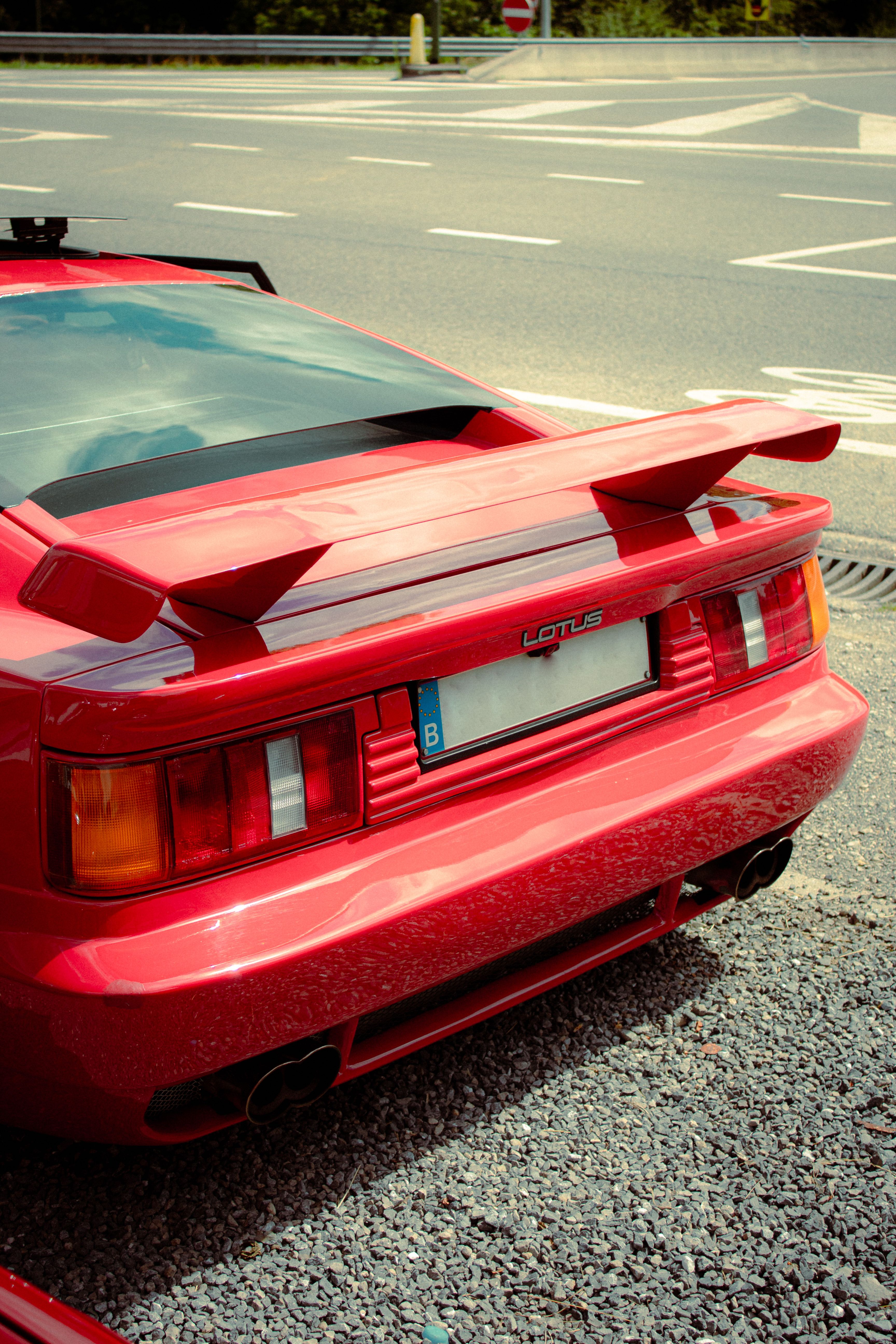 Back View of Red Lotus Esprit · Free Stock Photo