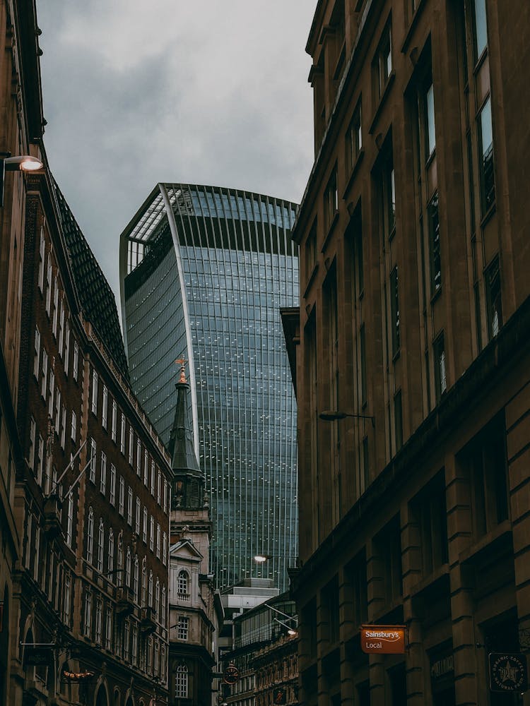 Glass Office Building In London 