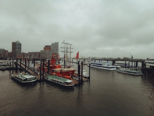 Foto profissional grátis de aerofotografia, Alemanha, barcos