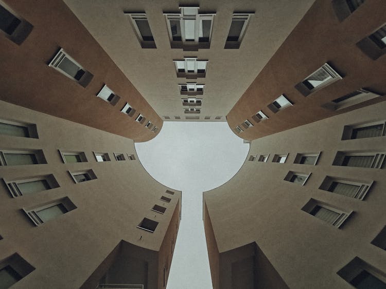 House Buildings In A Circle 