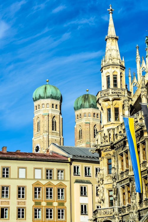 Foto stok gratis Bavaria, eropa, frauenkirche