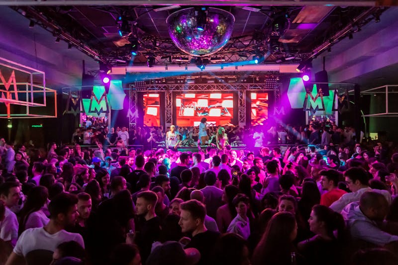 DJ performing at XS Nightclub