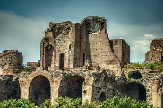 Explore the ancient ruins of the Domus Flavia in Rome, showcasing historic architectural beauty.