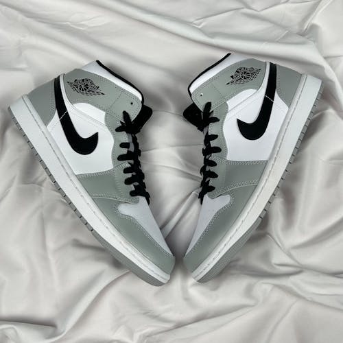 Gray Trainers on Cloth