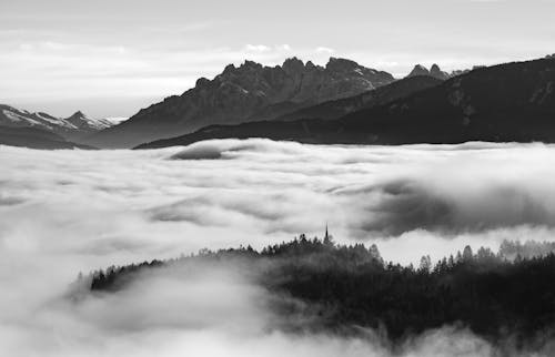 Clouds Inverted in Mountains