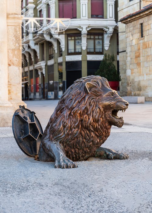 Gratis stockfoto met attractie, el león de la alcantarilla, kunst