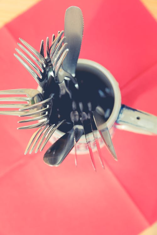 Free stock photo of cutlery, forks, kitchen utensils