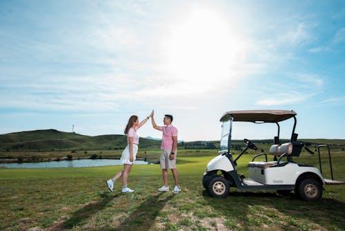 Couple at Golf Course