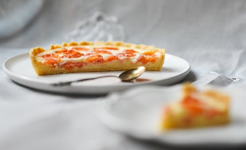 Free Sliced Pie in Plate Stock Photo