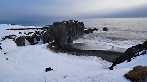 Základová fotografie zdarma na téma černá písečná pláž, cestování, cestovat po islandu