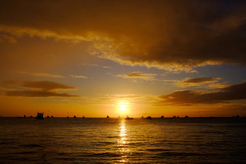 Sunset in the Boracay Beach, Philippines