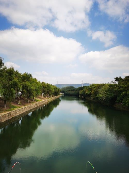 Foto stok gratis awan, berjajar, danau