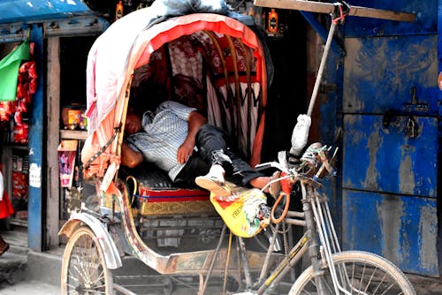 Free stock photo of lifestyle, nepal, rickshaw