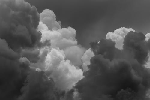 濃い, 白黒, 空の無料の写真素材