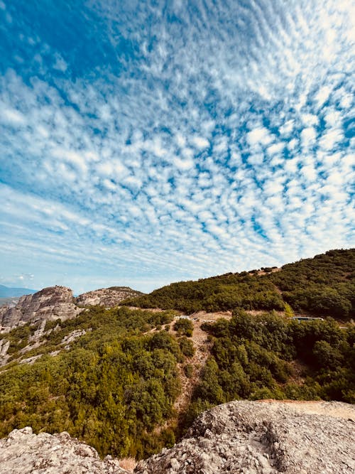 丘陵, 垂直拍摄, 天空 的 免费素材图片