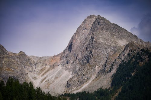 Sand at the foot of the summit