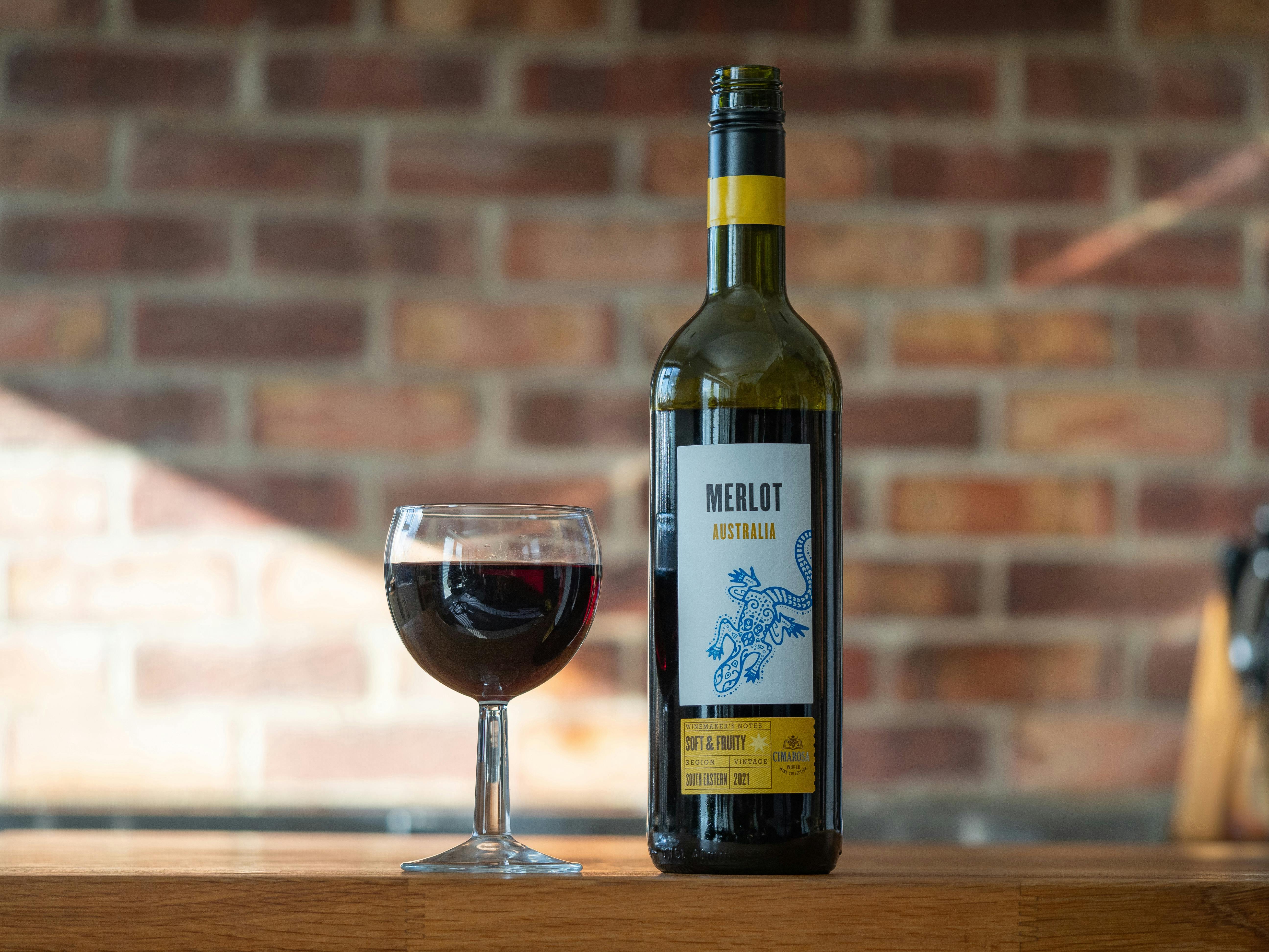 Wine bottle product with glass used to demonstrate image testing before video generation