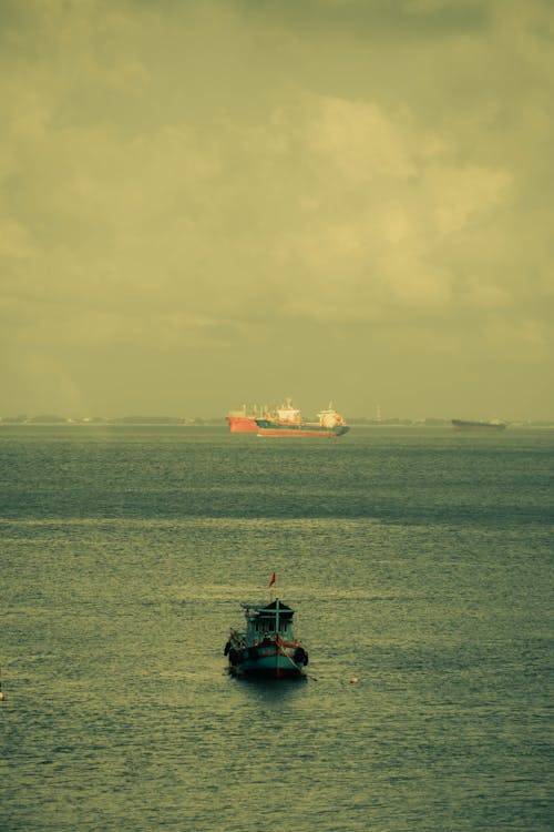 Foto stok gratis kapal kargo, laut, lautan