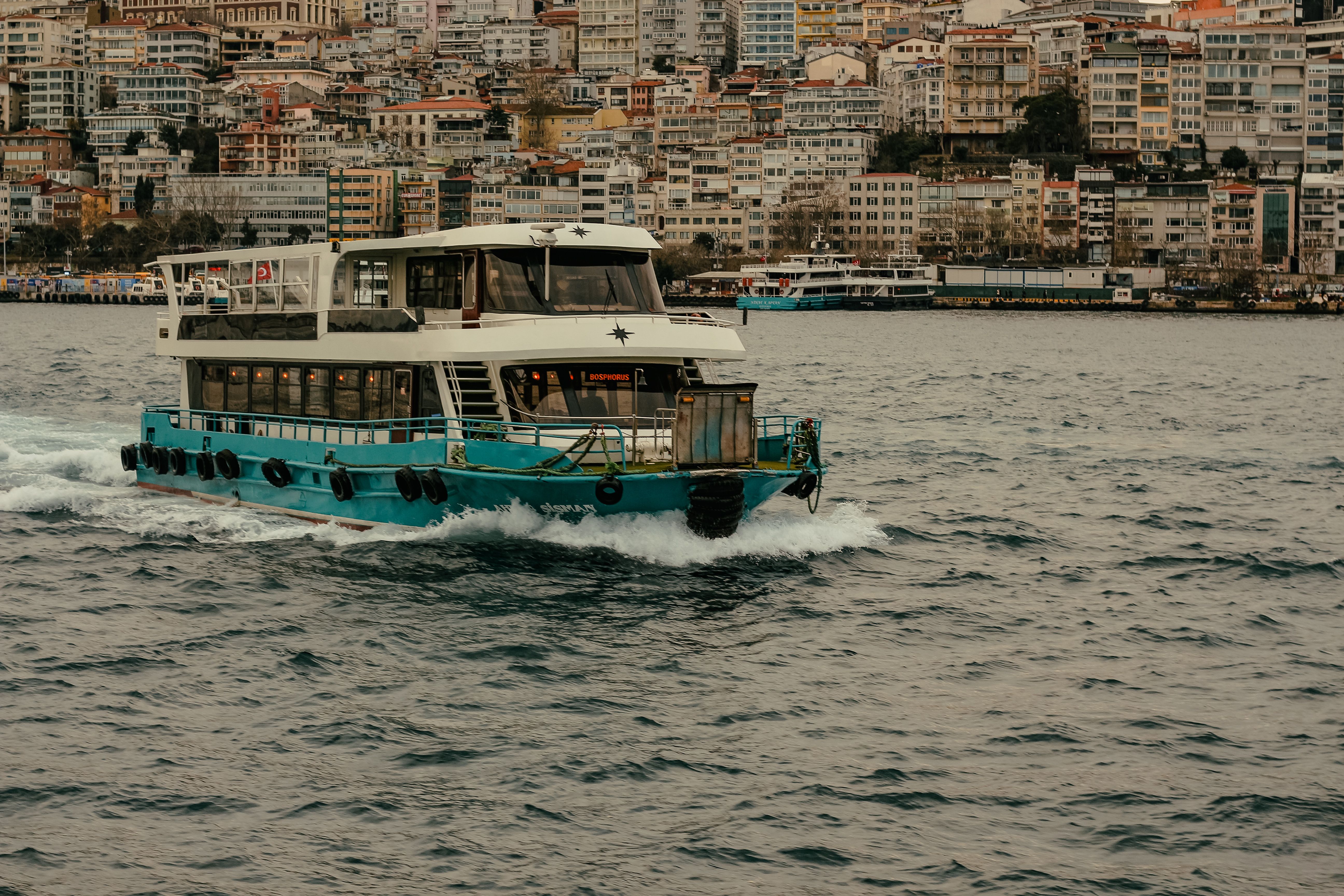Ferry Sailing on Bosporus in Istanbul · Free Stock Photo