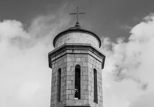 Church Bell Tower Against the Sky