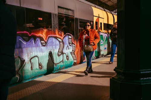 Kostnadsfri bild av graffiti, järnväg, kollektivtrafik