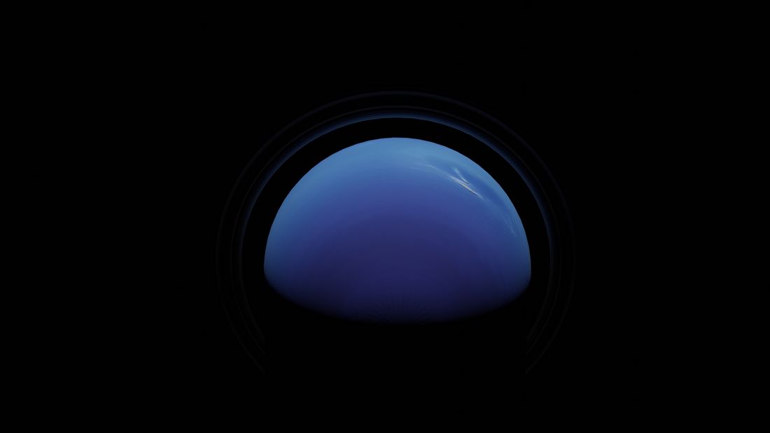 A deep blue planet against black space — photo by Zelch Csaba on Pexels