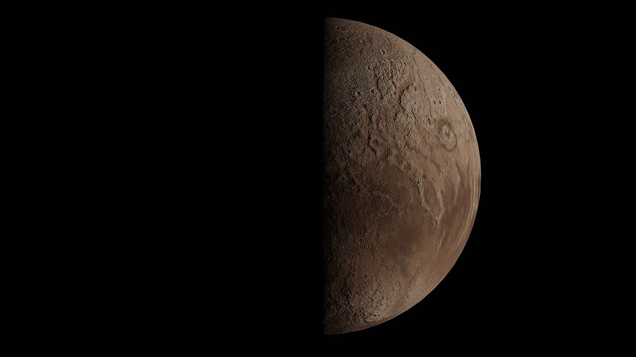 a striking image of a crescent moon showcasing detailed surface textur