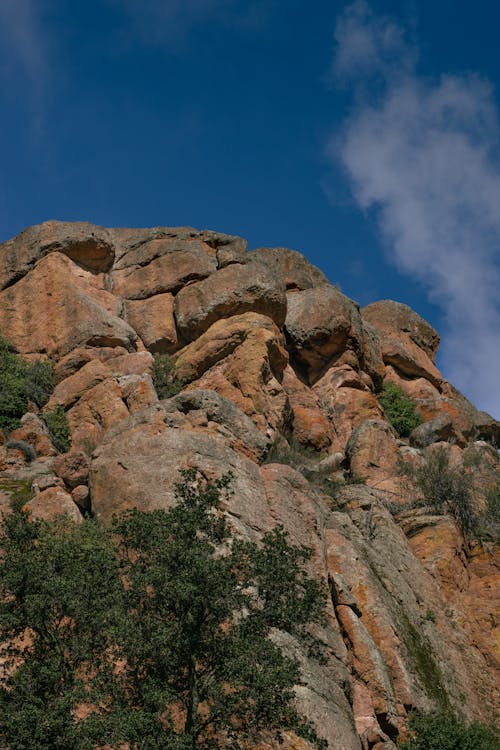 Rocky Cliff in a Valley 