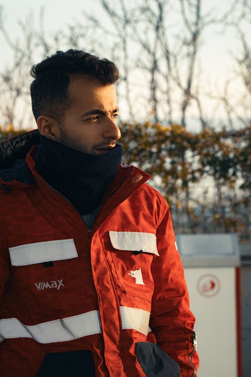 Man in Red Jacket