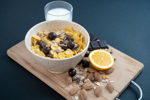 Dark Chocolate Muesli Cereal — kidney-friendly food