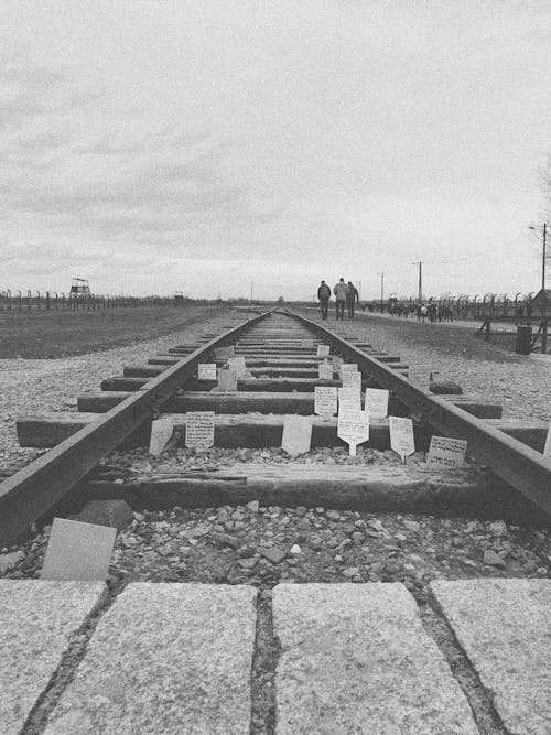 Free stock photo of hebrew, holocaust memorial, railroad