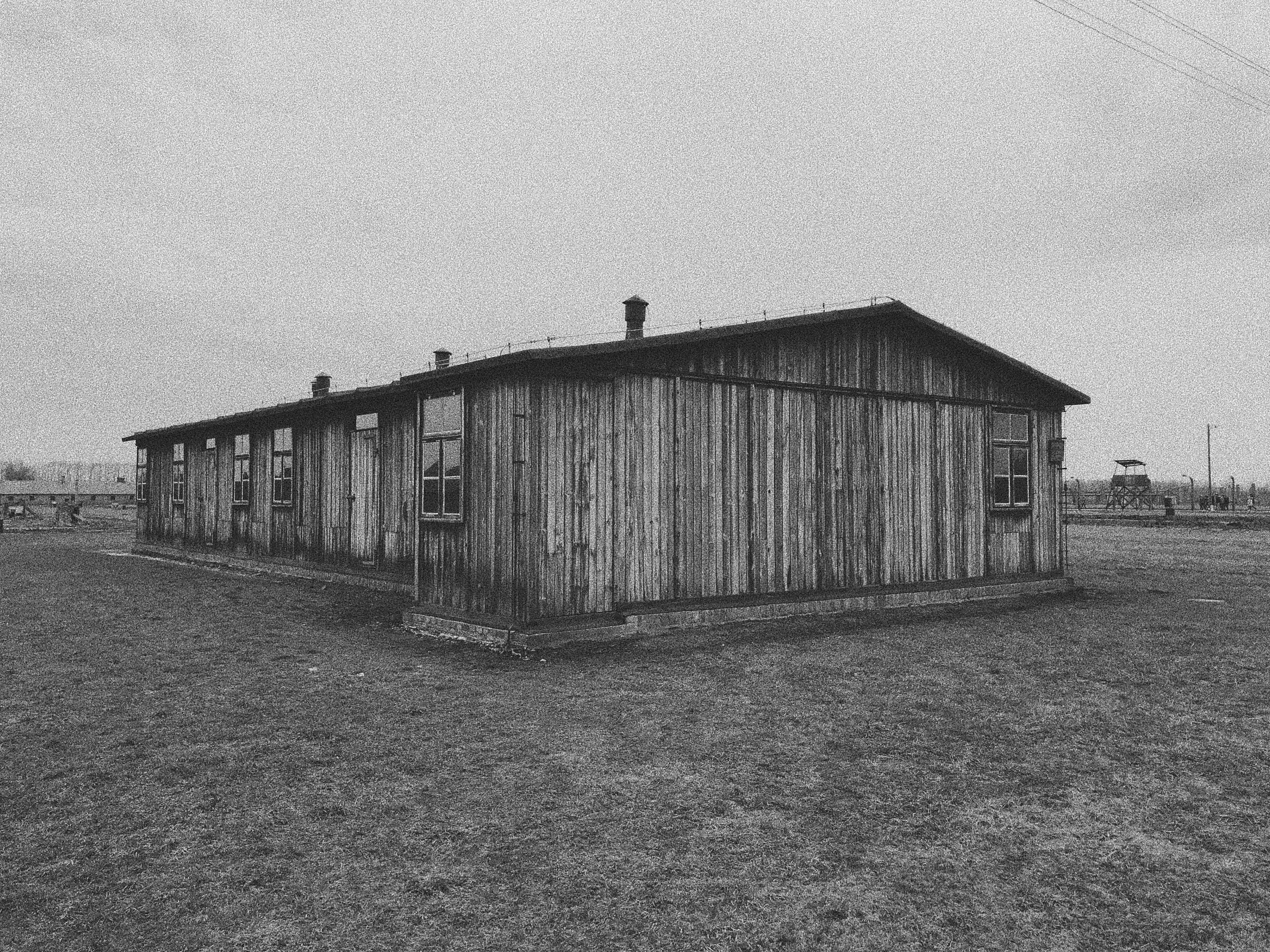 Gray Scale Photo of House