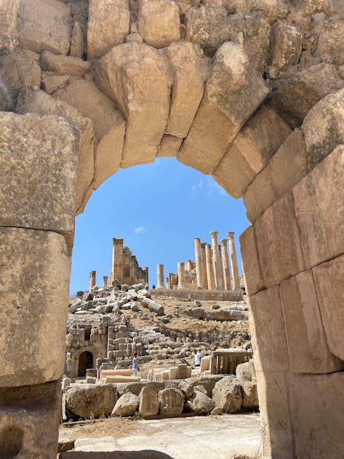 Ilmainen kuvapankkikuva tunnisteilla antiikin kreikan arkkitehtuuri, arkeologia, jerash