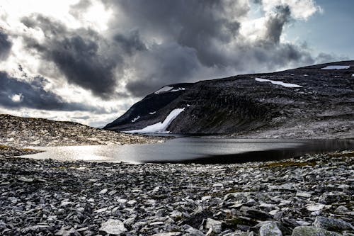 Pond at Trollhetta mountain in Norway.