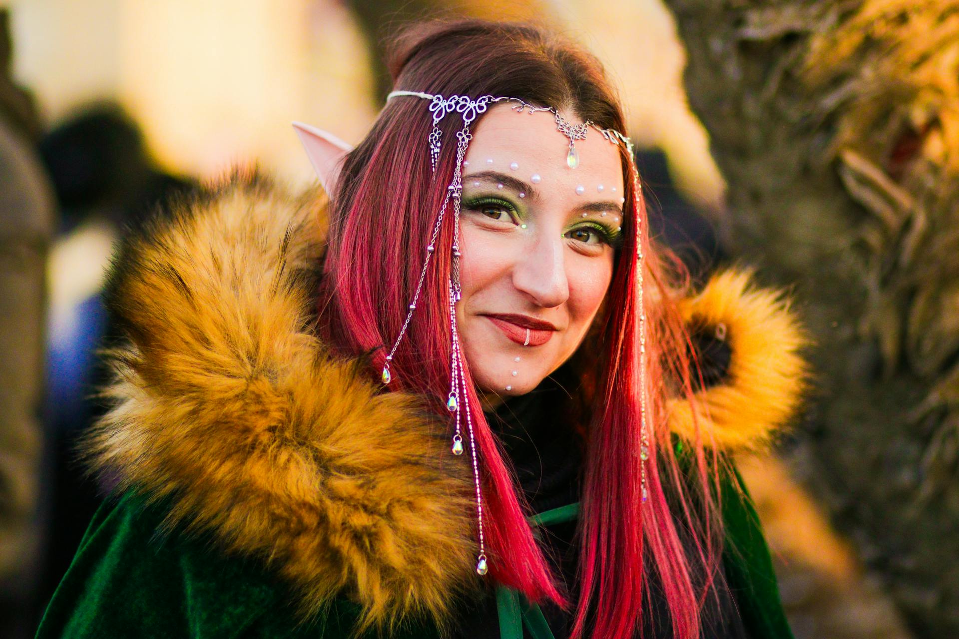 Portrait of Woman in Elf Costume