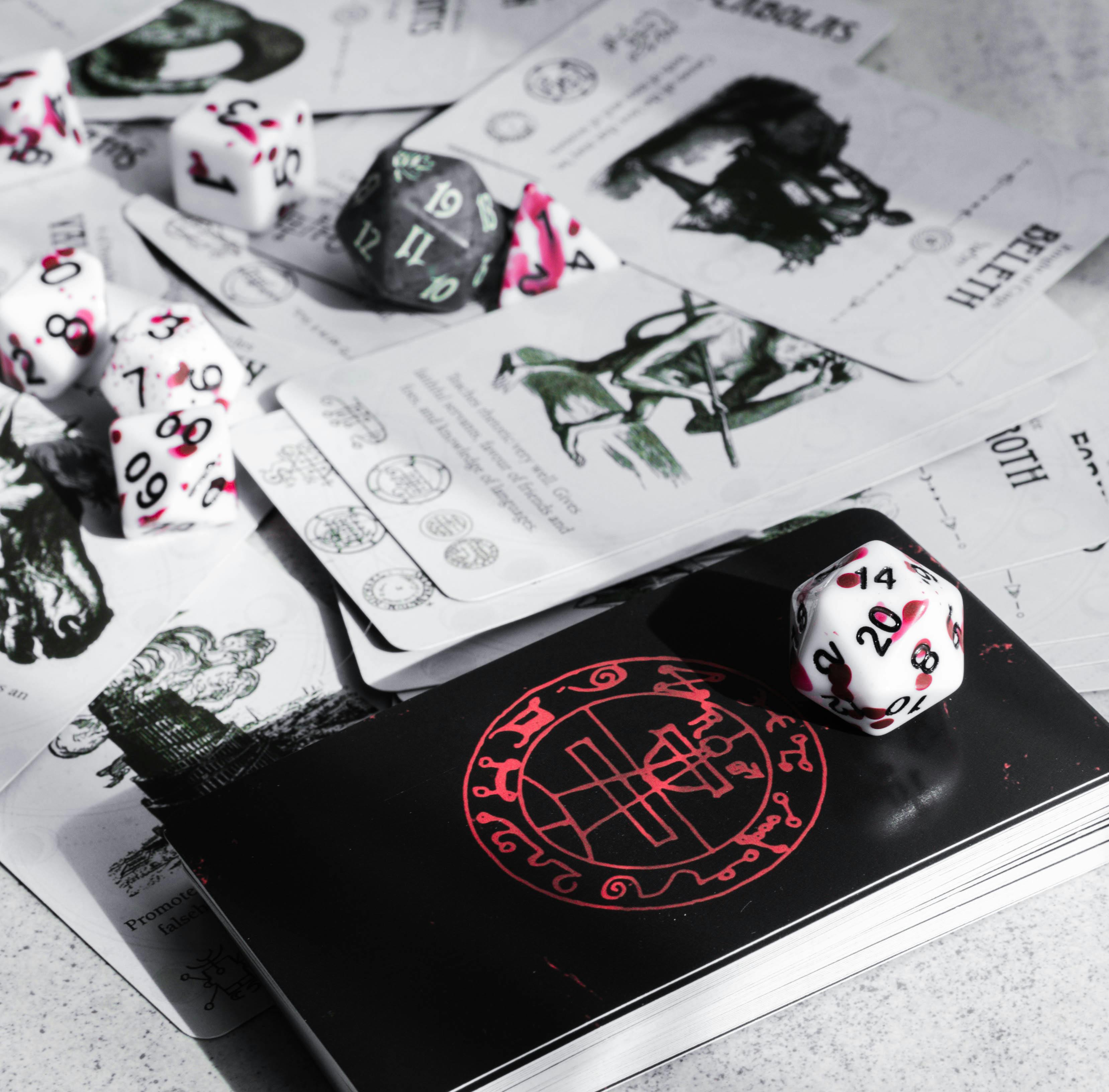 dice and cards