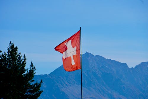 Kostenloses Stock Foto zu schweizer flagge